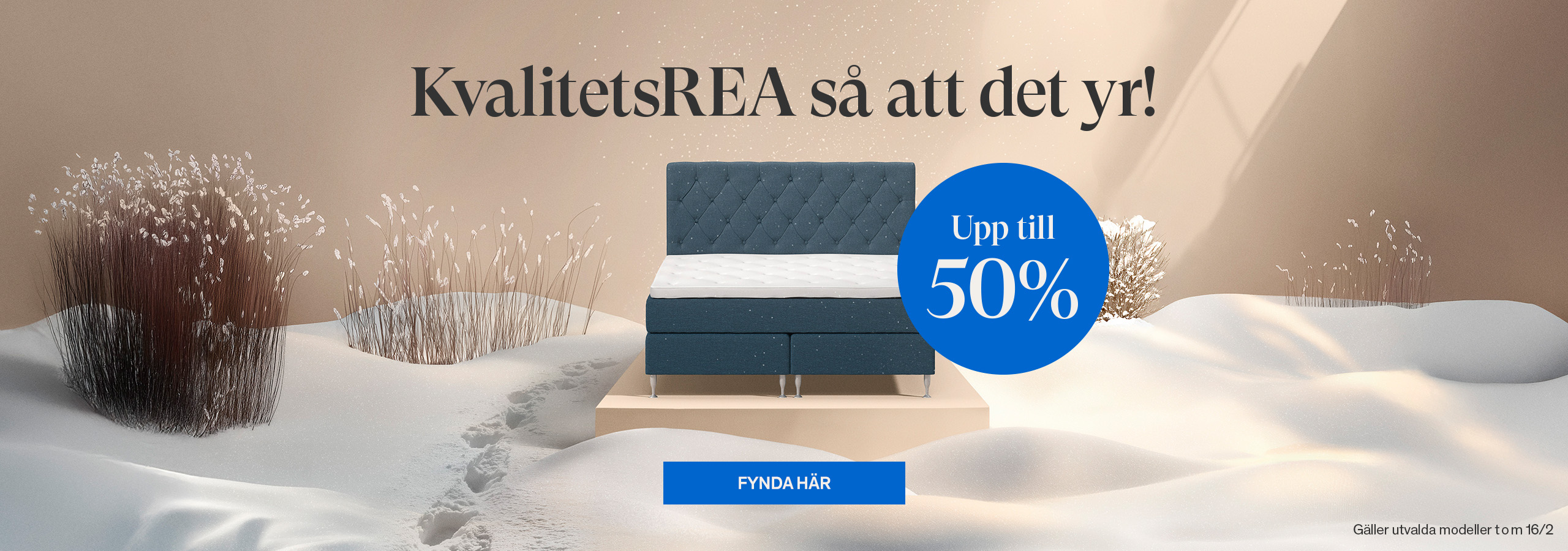 KvalitetsREA s&aring; att det yr! Upp till 50%